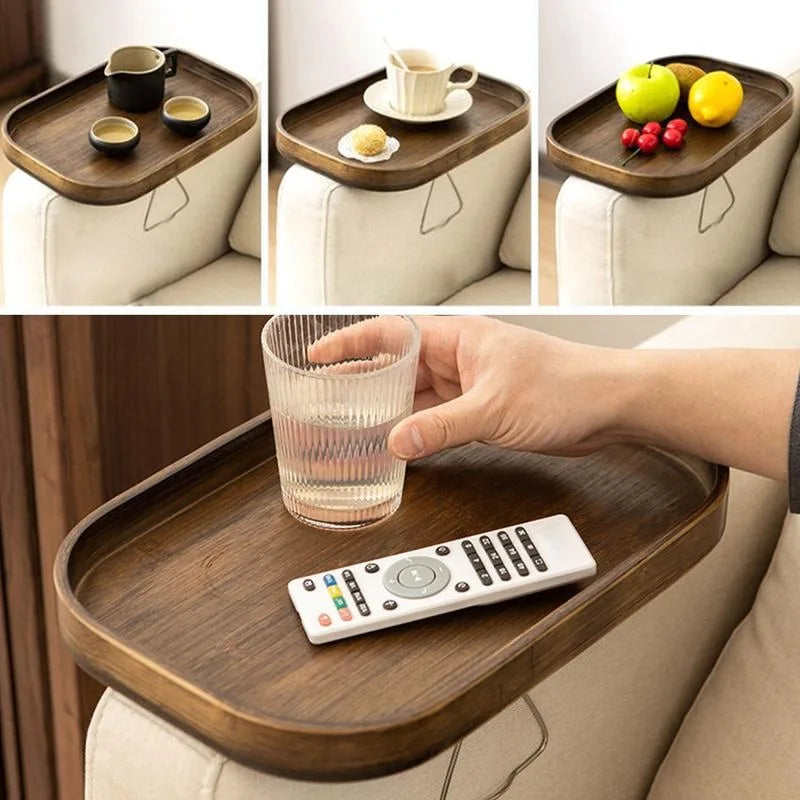 “Bamboo Clip-On Tray Table